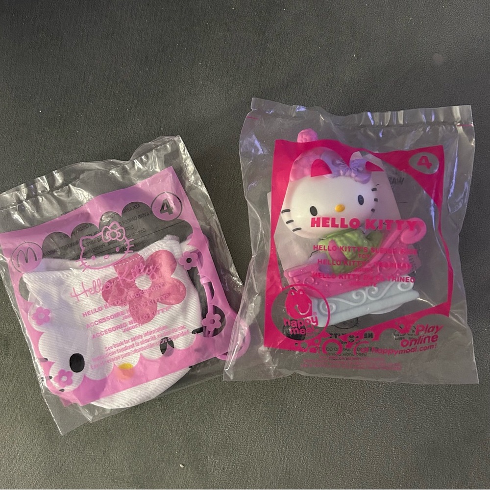 Lot of 2 Sanrio Hello Kitty McDonald Happy Meal toys